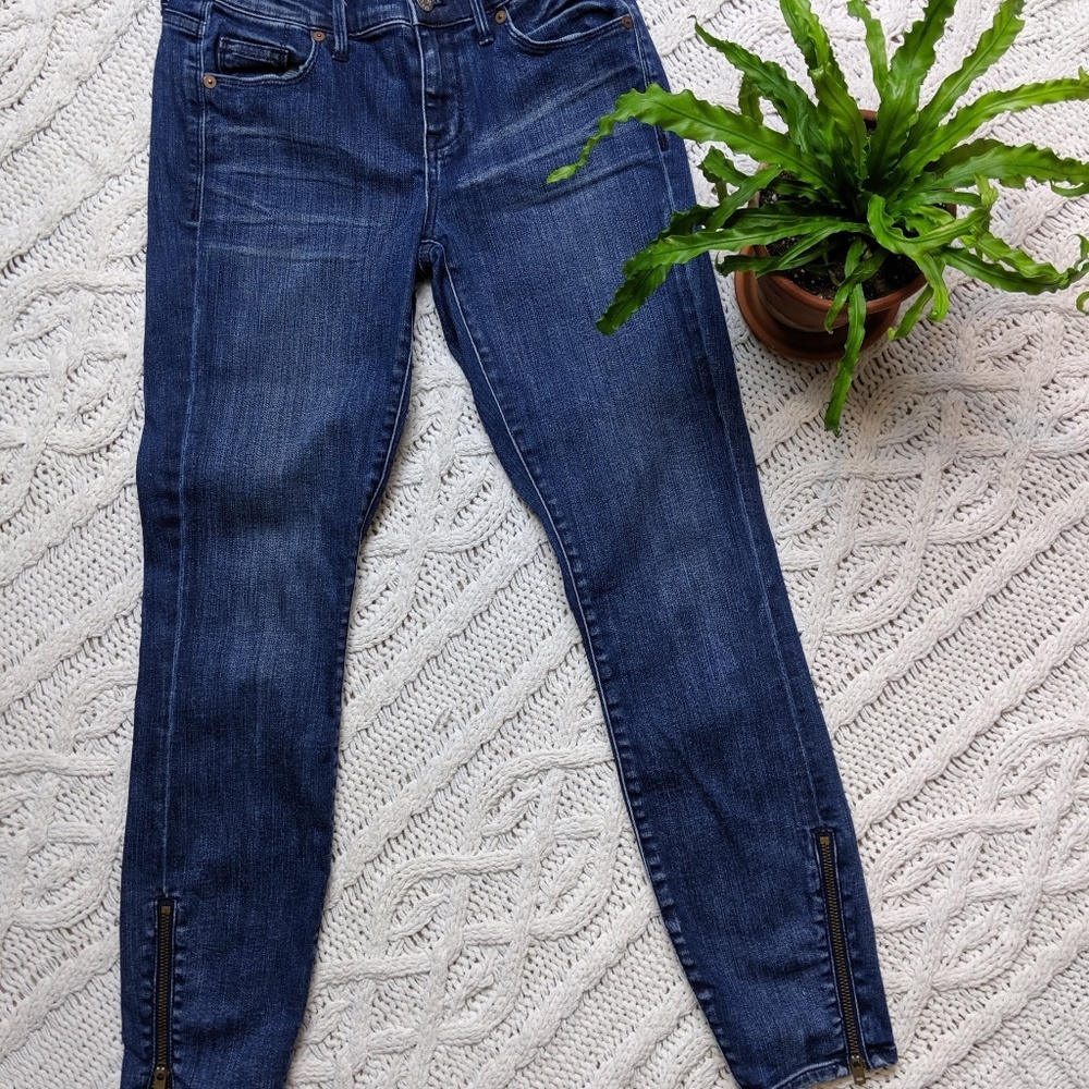 Madewell Ankle Zip Skinny Jeans 25